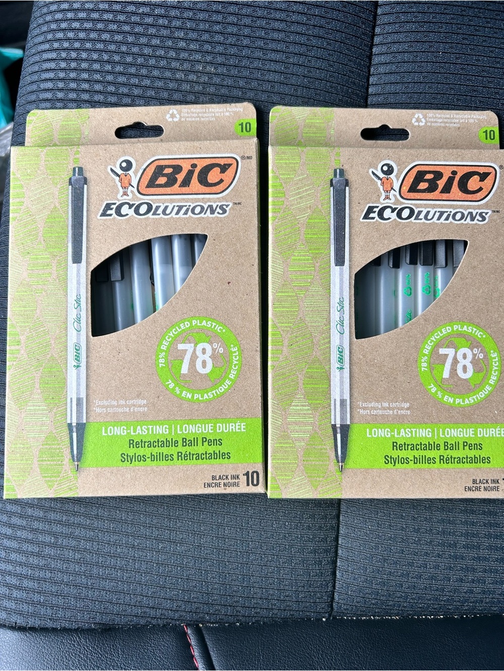 BIC Click Stick Ball Point Pens (20). Medium point (1.0 mm) EcoLutions.